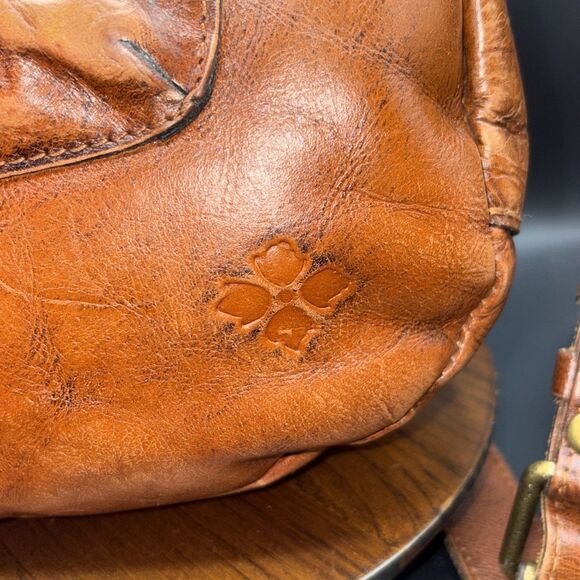 Patricia Nash Barcelona Tooled Leather Saddle Bag Crossbody Florence - Picture 6 of 12